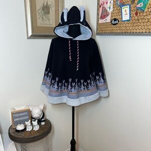 CAT Blossoming Blue Bunny Hooded Cape Sz.M